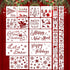 38 Pieces Christmas Stencils Template Christmas Painting Stencils Reusable Christmas Snowflake Stencil for Art Drawing Spraying Window Glass Door ...