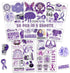 50 PCS Alzheimers Sticker Inspirational Vinyl Decals Waterproof Accessories Decorative Labels for Bicycle Laptop Bumper Truck Vehicle Bike Suitcas...