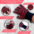 NutriChef BBQ Gloves - 1472°F Heat Resistant, Fireproof Mitts with Non-Slip Silicone Grip, Perfect for Barbecue, Grilling, Cooking, Baking & Campi...
