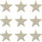 30 PCS Flat Bottom Rhinestones Inlaid Five-Pointed Star Decorative Buttons Alloy Gold Embellishment Decorations Handmade DIY Clothing Gift Party S...