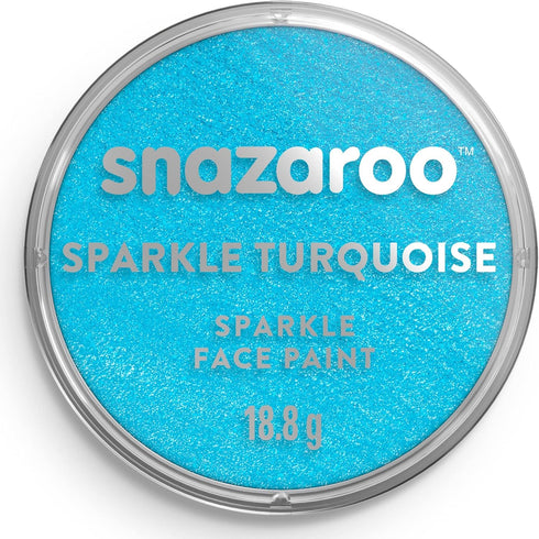 Snazaroo Sparkle Face and Body Paint, 18.8g (0.66-oz) Pot, Sparkle Turquoise...