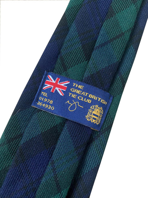 Men's Black Watch Tartan Scottish Plaid Neck Tie...
