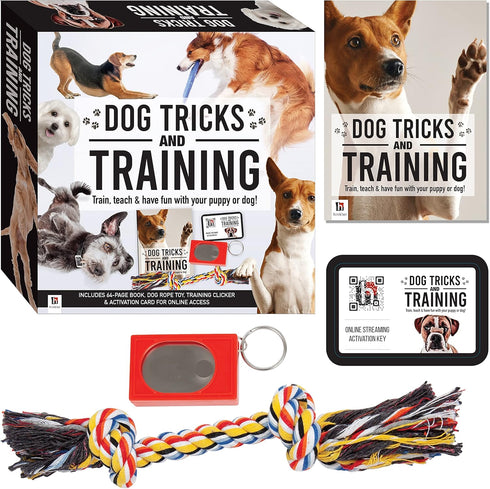 Hinkler Dog Tricks and Training Box Set - Pet Care Guide - Dog Training - Household Essentials -Exclusive Access to Online Dog Training Videos - C...