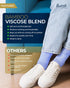 Pembrook Bamboo Viscose Diabetic Socks for Women & Men - 6 Pairs Ankle Socks for Swollen Feet | Neuropathy Socks | Wide Calf and Ankle Socks | Ede...