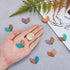 LiQunSweet 20 Pcs Transparent Resin & Walnut Wood Pendants with Gold Foil Fishtail for Jewelry Making DIY Crafts - 23x28mm...