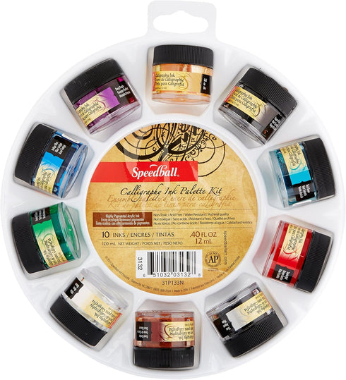 Speedball Art Products SB3132 Calligraphy Ink Palette Kit...