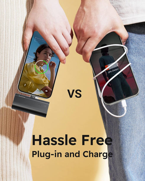 VEGER Portable Charger, USB C Power Bank, 5000mAh Mini Battery Pack Fast Charging 20W Small Charging Bank for iPhone 16/16 Pro/16 Pro Max/15, Sams...