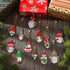 Tudomro 24 Pcs Christmas Diamond Painting Keychains Kit DIY Diamond Painting Ornaments Diamond Art Keychains Hanging 5D Key Ring Rhinestone Pendan...