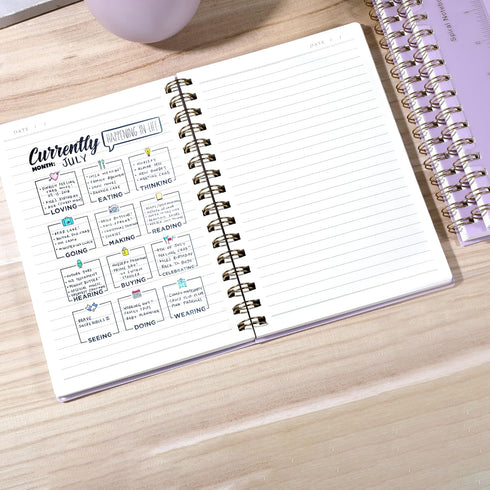 Yoment Spiral Notebook College Ruled A5 Spiral Bound Journal 160 Pages Thick Paper Plastic Hardcover Spiral Notebook 5x7 Wire Bound Notebooks for ...
