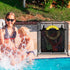 2 Pcs Pool Storage Bin Side Pouch- Elastic Mesh Pool Storage Side Hanging Bags- Large Capacity Pool Storage Organizer Side Mesh Pockets Packages f...