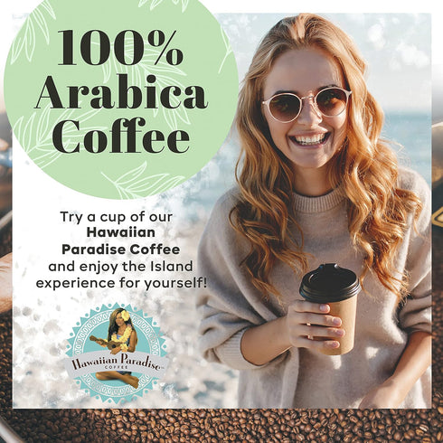 Hawaiian Paradise Coffee Chocolate Macadamia Nut Ground Coffee 12oz Bag, 100% Arabica Beans, Premium Rich Flavored, Finest Beans...