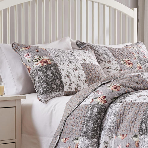 Barefoot Bungalow Giulia Pillow Sham, Standard, Gray...