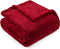 PAVILIA Soft Fleece Burgundy Dark Red Throw Blanket for Couch, Lightweight Plush Warm Blankets for Bed, Fuzzy Cozy Flannel Blanket Throw for Sofa,...
