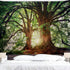 ENJOHOS Dark Green Landscape Nature Tapestry Home Decor Extra Large Wall Hanging Tree Tapestry Enchanted Forest Backdrop for Bedroom Living Room I...