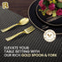 100 Pack Gold Small Spoons - 4 Inch Gold Mini Spoons - Heavy duty Mini Spoons For Dessert, Ice Cream, Tastings, Cocktails, BPA Free Dessert Spoons...