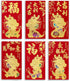 36Pcs Chinese New Year Red Envelopes 2024, Lunar New Year of The Dragon Red Envelopes with 6 Unique Gold Embossed Designs, Lucky Money Red Packets...