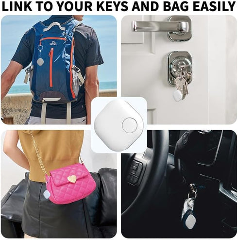 Key Finder, Item Finder Works with Apple Find My (iOS only), Bluetooth Tracker with Key Chain, Replaceable Battery, Privacy Protection, Lost Mode,...