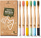 GREENZLA Kids Bamboo Toothbrushes (6 Pack) BPA Free Soft Bristles Eco-Friendly, Natural Toothbrush Set Biodegradable & Compostable Charcoal Wooden...