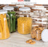 1 Gallon Glass Jar With Lid – 2 Pack Large Glass Jar With Airtight Metal Lids - USDA Approved BPA-Free Dishwasher Safe, Wide Mouth Sun Tea Jar, Ga...