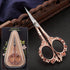 Sewing Scissors Embroidery Scissors, 4.5in Rose Gold Crochet Scissor with Sheath for Craft Cross Stitch Needlework Artwork Thread Yarn Cutting...