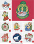 LEISURE ARTS Cross Stitch Holiday Ornaments Galor Cross Stitch Book- Cross stitch pattern kits from snowmen to elves to woodland creatures, 98 Chr...