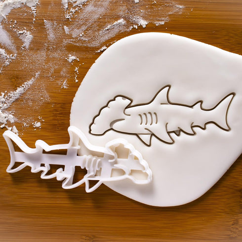 Set of 2 Shark Cookie Cutters (Designs: Hammerhead & Tiger), 2 Pieces - Bakerlogy...