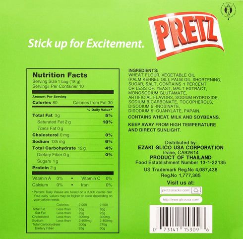 Glico Pretz Original Baked Snack Sticks, 6.35 Ounce...