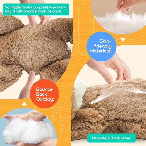 BELLOCHIDDO Plush Dog Pillow Bed Stuffed Animal Toys Plush Dog Toys Sweet Dreamers Soft Animal Toys for Toddlers Babies & Toddlers 1-3 Dog Stuffed...