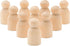Miniature Wooden Peg Dolls 1-1/8 inch, Pack of 100 Small Peg Dolls for Crafting, Miniature Figures, and Small World Play...