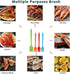 4PCS Silicone Basting Pastry Brush, MONGSEW Heat Resistant Food Brush Spread Oil Butter Sauce for BBQ Grill Baking Kitchen Cooking, BPA Free, Dish...