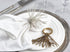 Silver Beaded Spray Design Napkin Ring, 4" H x 1.5" D...