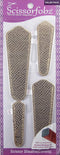 Scissors sheaths by SCISSORFOBZ with ScissorGripper -VALUE PACK-4 sizes- Designer Scissor Covers Holders for embroidery sewing quilting - Quilters...