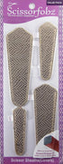 Scissors sheaths by SCISSORFOBZ with ScissorGripper -VALUE PACK-4 sizes- Designer Scissor Covers Holders for embroidery sewing quilting - Quilters...