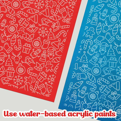 10 Pcs Christmas Silk Screen for Polymer Clay Silk Screen Stencils for Polymer Clay Earrings Polymer Clay Stencil Reusable Silkscreen Print Kit fo...