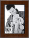 Malden International Designs Burl Wood Walnut Wooden Picture Frame with Black Border, 5x7, Walnut...