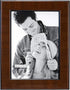 Malden International Designs Burl Wood Walnut Wooden Picture Frame with Black Border, 5x7, Walnut...