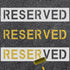 2pcs Reserved Stencil, 28.74x5.9 inch Reserved Parking Sign Spray Painting Letter Stencil Reusable Reserved Template for Parking Lot Concrete Curb...