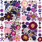 150PCS Purple Dried Pressed Flowers with Butterfly Stickers - YouthBro Real Nature Flowers Set for Resin DIY Jewelry Candle Soap Vase Making Nail ...