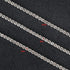 UMAOKANG 16.4 Feet Clear Crystal Rhinestone Close Chain, Silver Stainless Steel Trimming Claw Chains for Bracelet Jewelry Making with Lobster Clas...