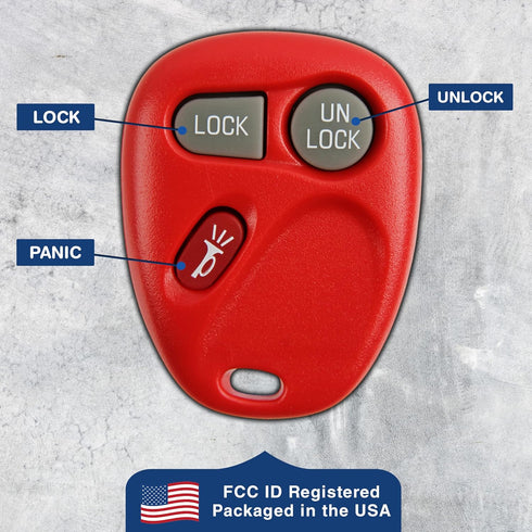 2X KeylessOption Key Fob for 1998 1999 2000 2001 2002 2003 2004 Cadillac Escalade Chevrolet Chevy Silverado Suburban Tahoe GMC Yukon Sierra Remote...