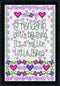 Design Works Crafts Friendship, 5 x 7 Counted Cross Stitch Kit White...