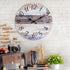 Stonebriar Vintage Farmhouse 14 Inch Round Battery Operated Hanging Wall Clock...