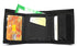 Nylon Trifold Credit Card Wallet - Black...
