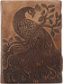 Peacock Embossed Antique Handmade Leather Journal, Great Gift for Men & Women, Daily Notebook Diary, Writing Pad for Artist, Sketchbook, Travel & ...
