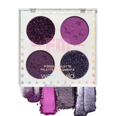 wet n wild Metallic Eyeshadow Fantasy Makers Fantasy Makers Pigment Palette, Shimmer Eye Makeup, Pink-Palooza,1230435...