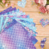 VIVIQUEN 24 Pack Mermaid Pattern Double-Sided Paper, 12-inches Purple Textured Scrapbook Paper Craft Paper Folded Flat for DIY Background Card Mak...