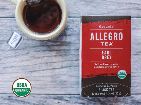 Allegro Tea, Organic Earl Grey Tea Bags, 20 ct...