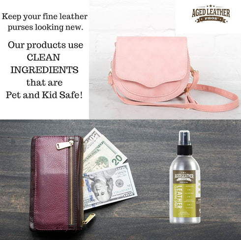 pH Balanced Leather Cleaner (8 oz) for Suede, Nubuck, and Any Leather | Protects Purses, Shoes, Jackets, Couches, Auto Interior, Saddles and Much ...
