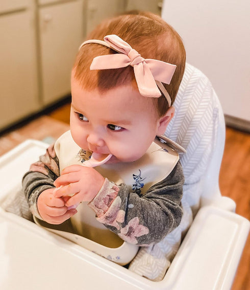 Itzy Ritzy Silicone Spoon & Fork Set; Baby Utensils Featuring a Baby Fork and Spoon with Looped, Braided Handles - Made of 100% Food Grade Silicon...