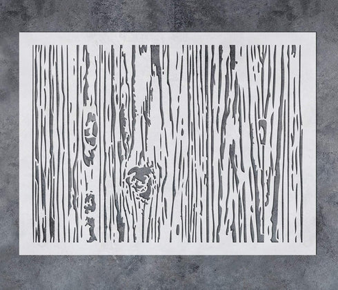 GSS Designs Wood Grain Stencils Large 12x16Inch - Reusable Background Mylar Stencils for Painting on Wood Wall Canvas Paper Fabric - Reusable DIY ...